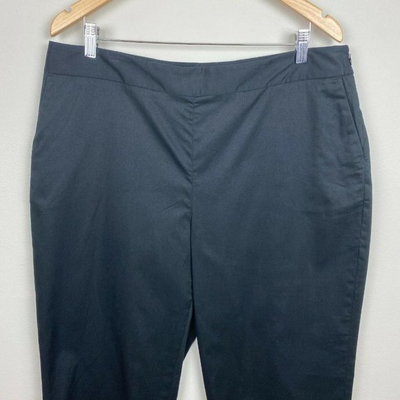 Pendleton Dress Pants 16 Ankle Black Straight Leg Office Career Workwear - Picture 2 of 10